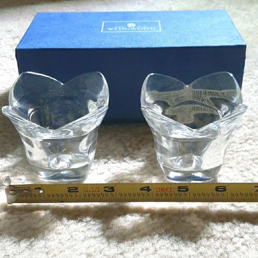 Wedgwood Crystal Tulip Votives with box